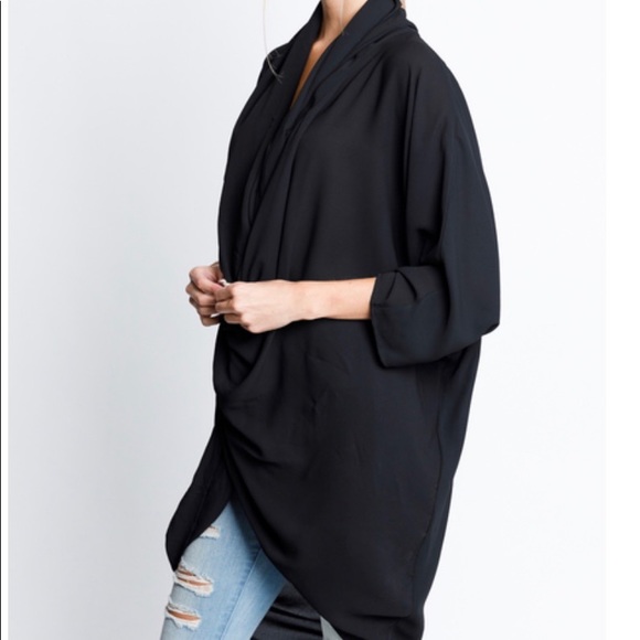Tops - Draped Tunic Blouse